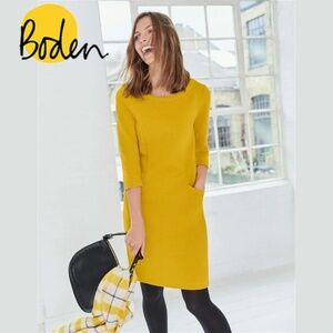 Boden Yellow Mini Dress
